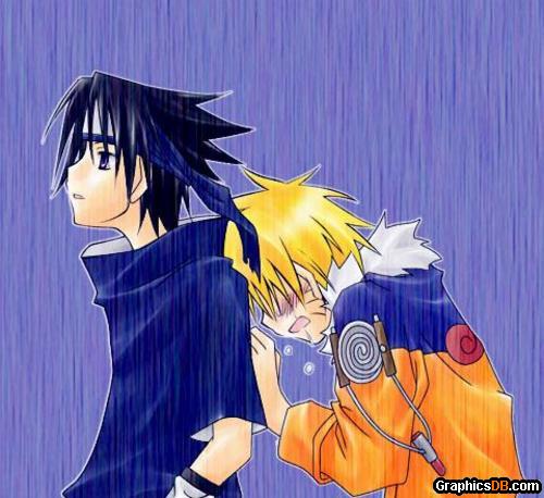 SasuNaru in the rain with you