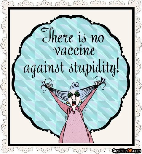 Maxine vaccine stupid