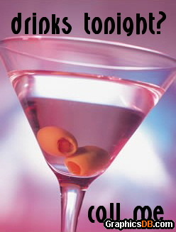 Drinks tonight Pink martini