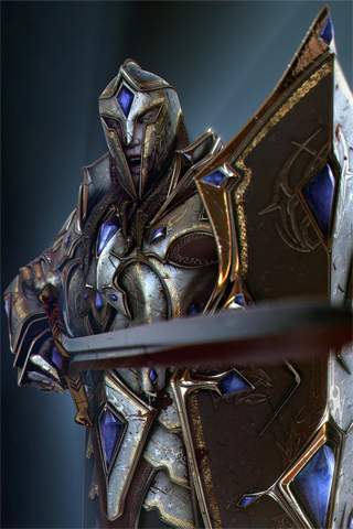 3D Blood Knight iPhone Wallpaper