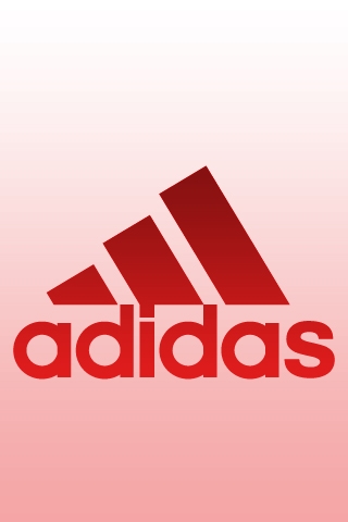 Adidas Logo Red iPhone Wallpaper