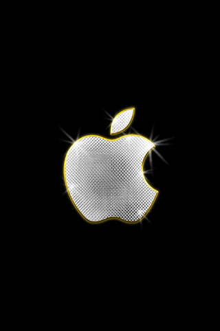 Apple Bling iPhone Wallpaper