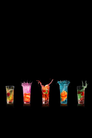 Colorful Drinks iPhone Wallpaper
