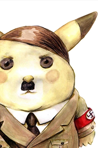 Pikachu Hitler iPhone Wallpaper