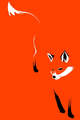 Hiding Fox Cellphone Wallpaper