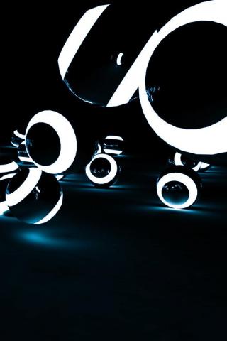 3D Glow iPhone Wallpaper