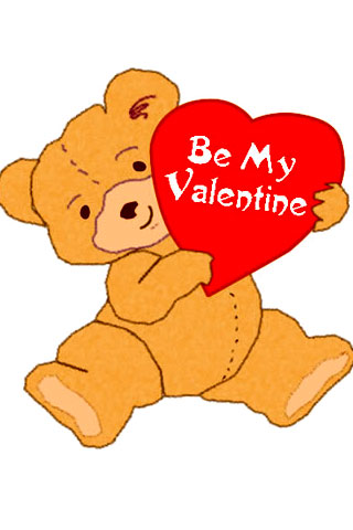 Bear Valentine iPhone Wallpaper