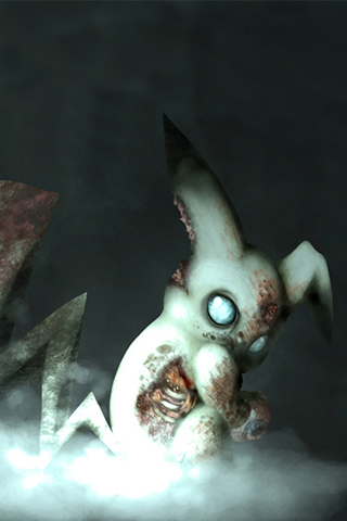 Zombie Pikachu iPhone Wallpaper