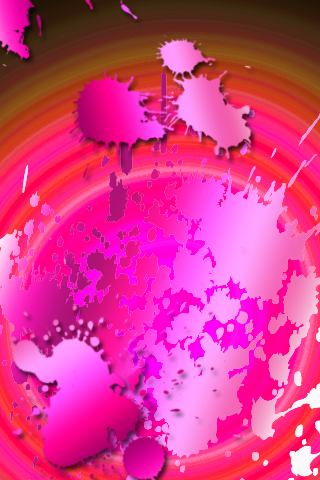 Pink Sunset Paint Splatters