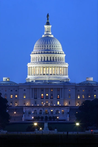 U S Capitol night