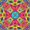 Flower Garden Kaleidoscope Pattern