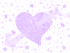 Soft lavender hearts