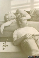 james dean with marilyn monroe