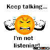 Not listening