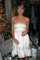 ashley scott at a christmas party-5183