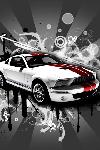 Mustang Vector Cellphone Wallpaper