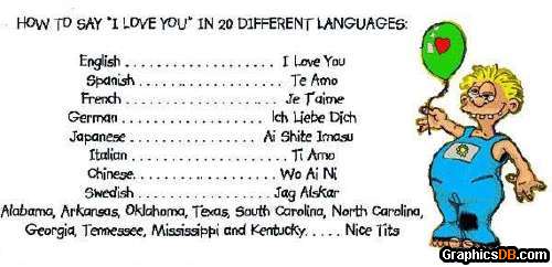 I love you in different languages