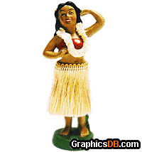 dashboard hula girl