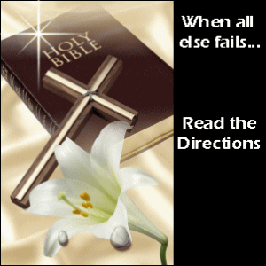 holy bible directions