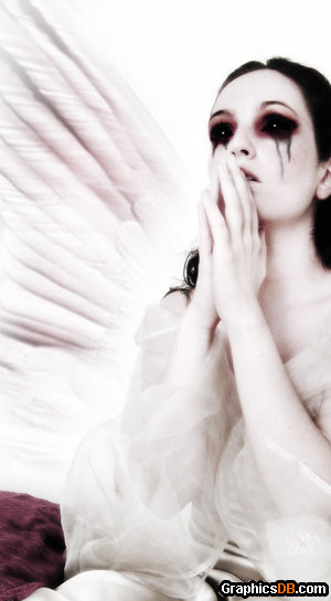 Gothic Angel Crying
