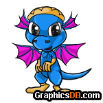 cartoon blue dragon