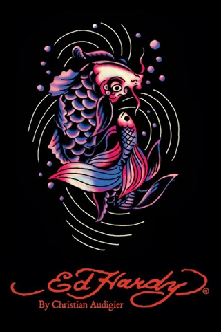 Ed Hardy Fish Cellphone Wallpaper