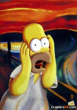 Homer Simpson The Scream