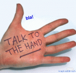 talking to the hand