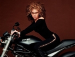 Hot Sexy Beyonce on a Ducati