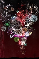 Firework Collage iPhone Wallpaper